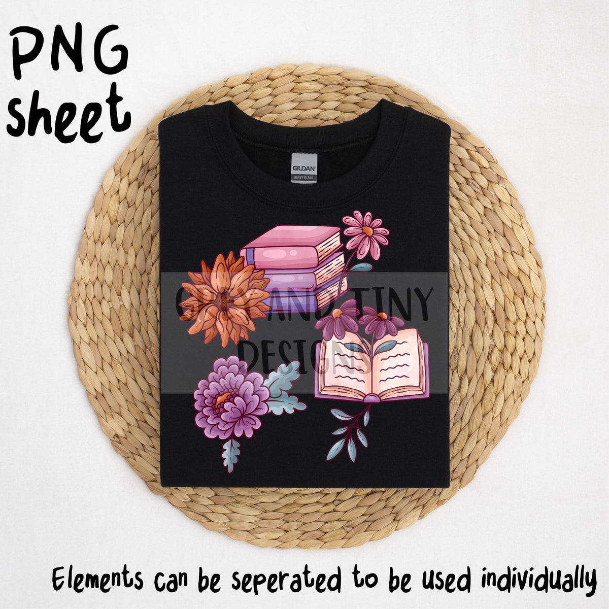 Bloom book PNG sheet