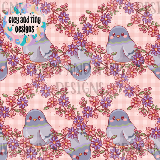 Pigeon lattice floral