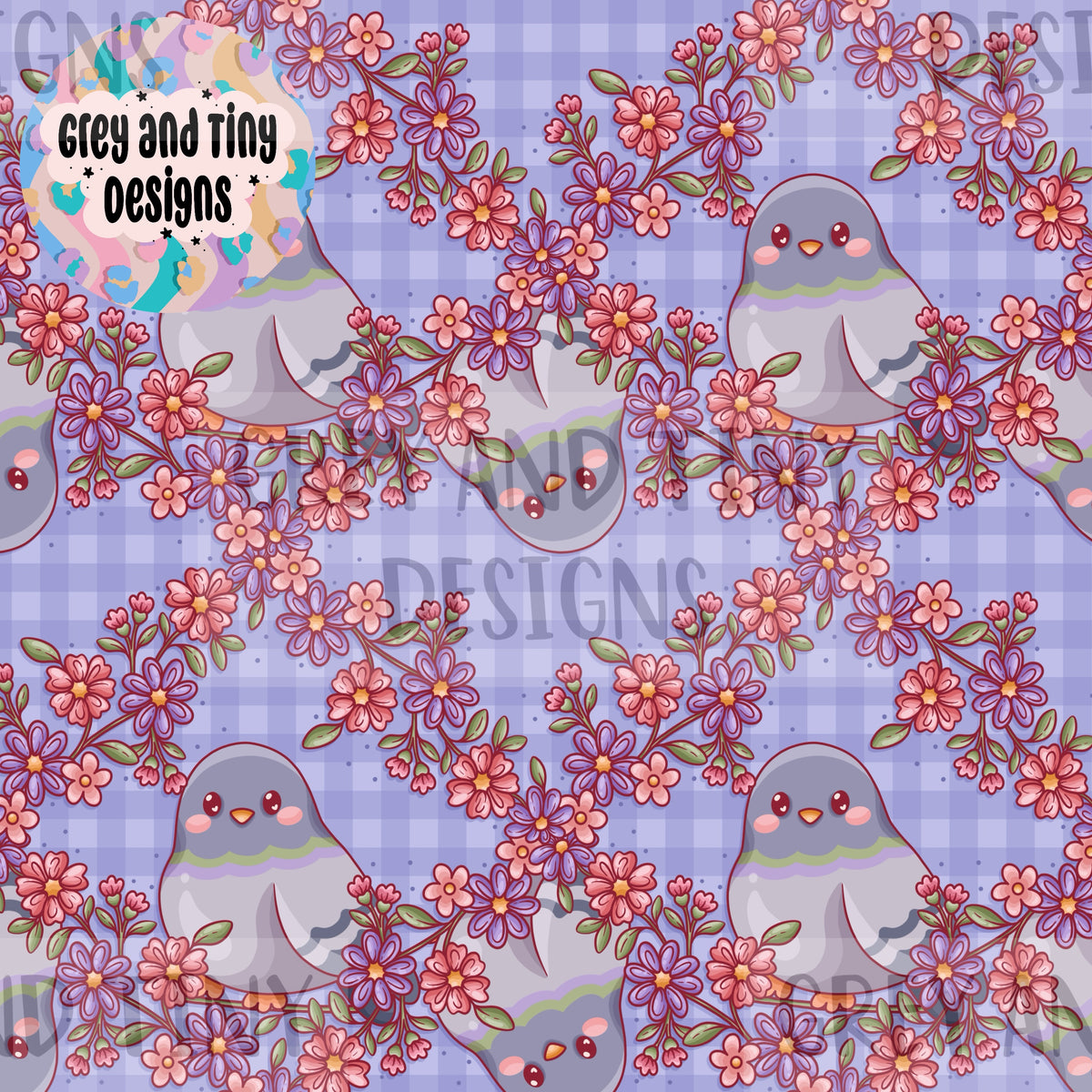 Pigeon lattice floral