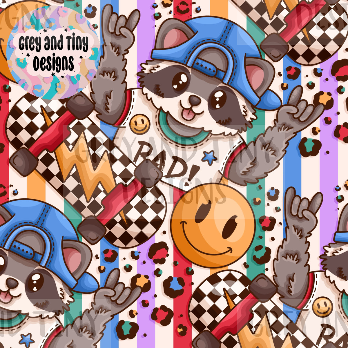 Skater raccoons