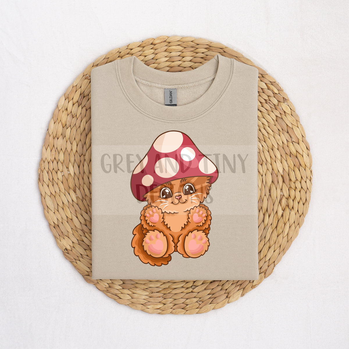 Mushroom kitty PNG