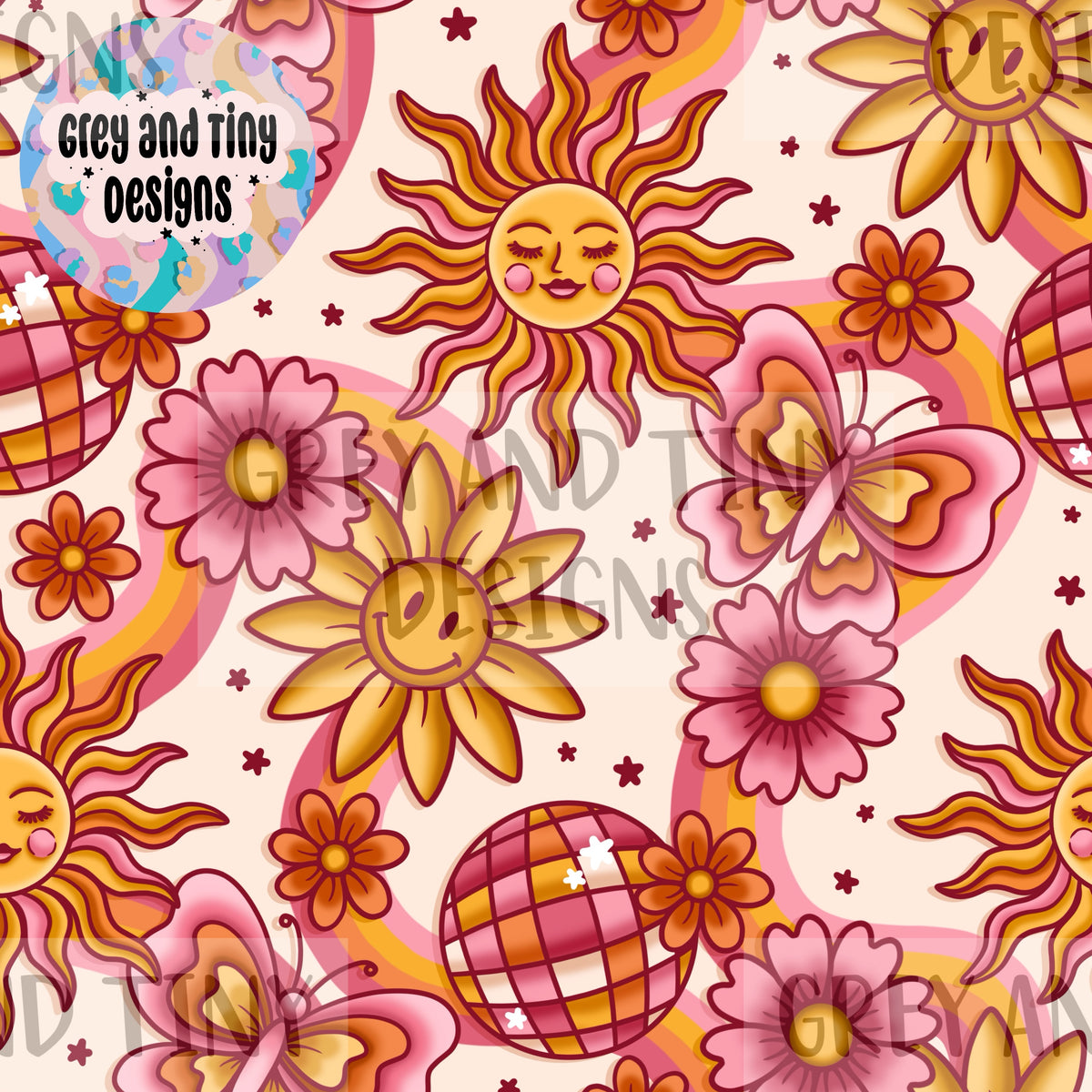 Retro floral