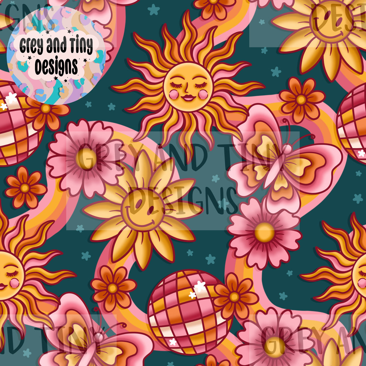 Retro floral