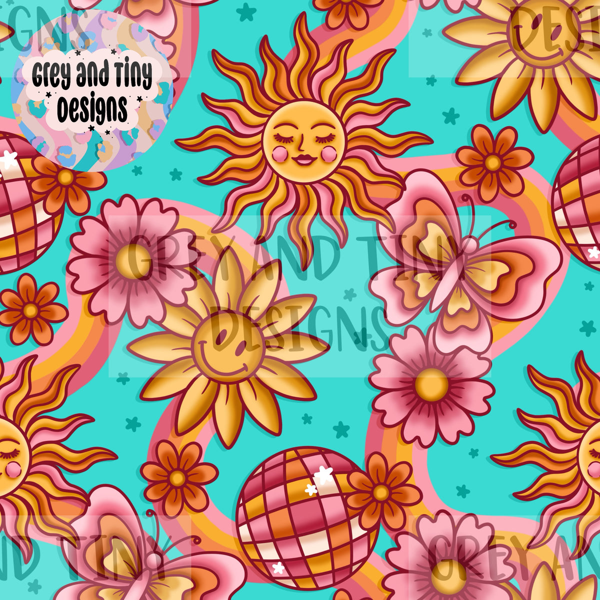 Retro floral