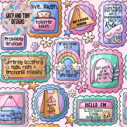 Probably anxious stamps