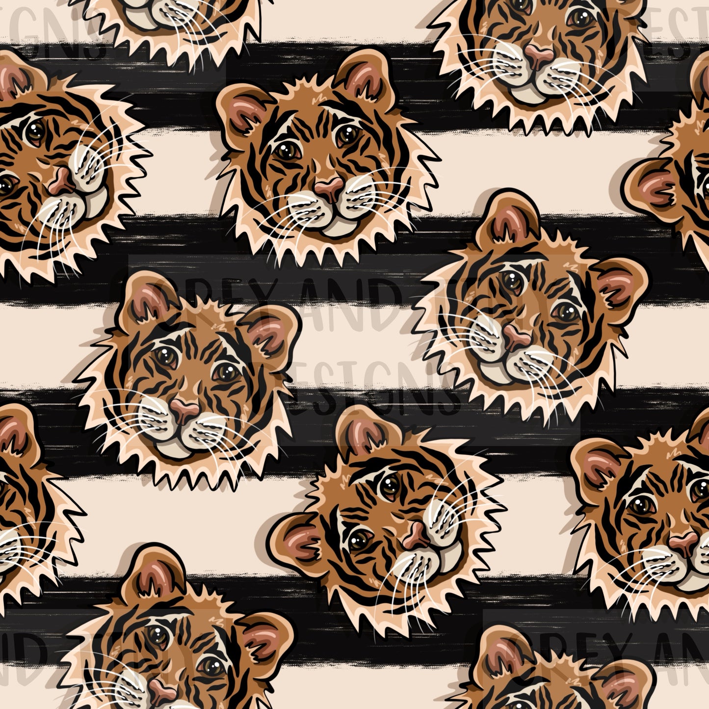 Tiger black stripes