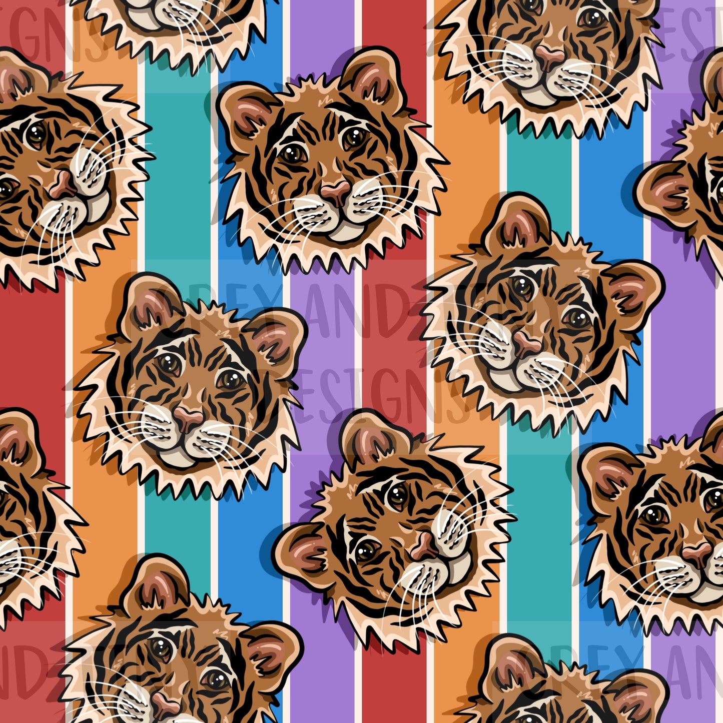 Tiger bright stripes