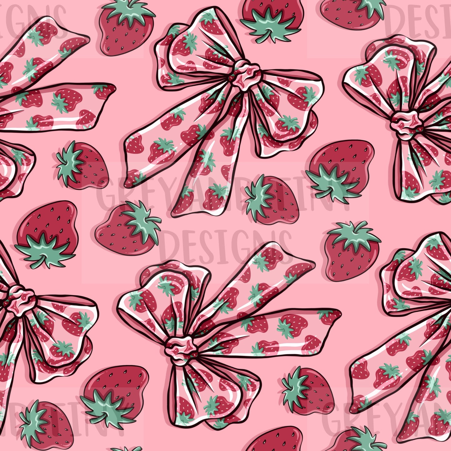 Strawberry bows