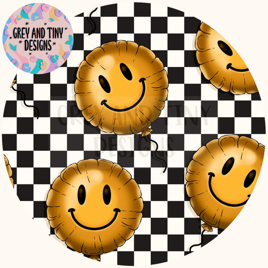Foil smiley balloon