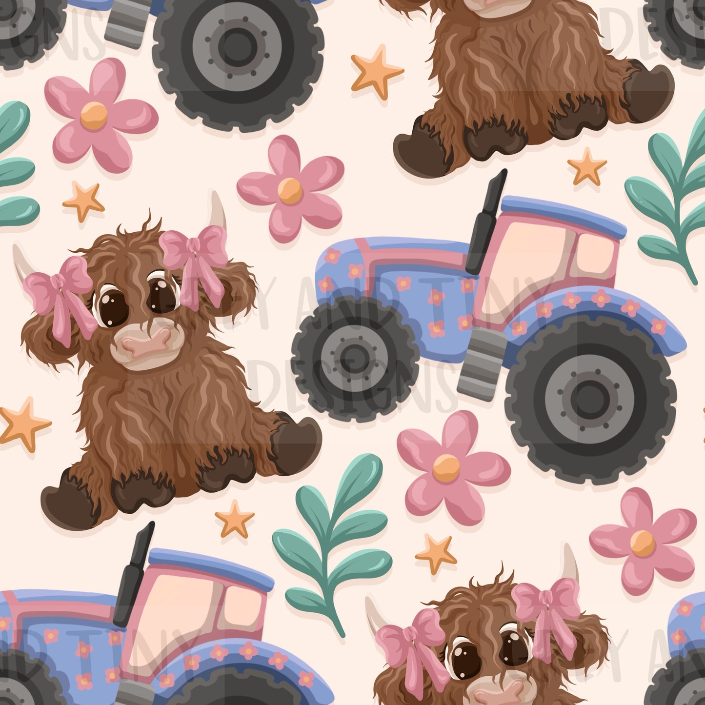 Girly highland tractor