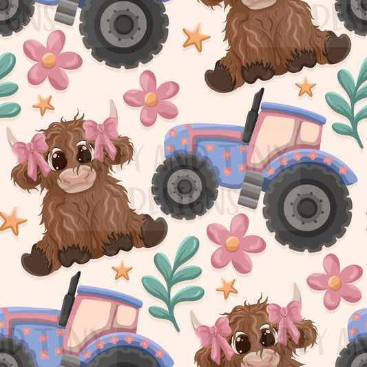 Girly highland tractor