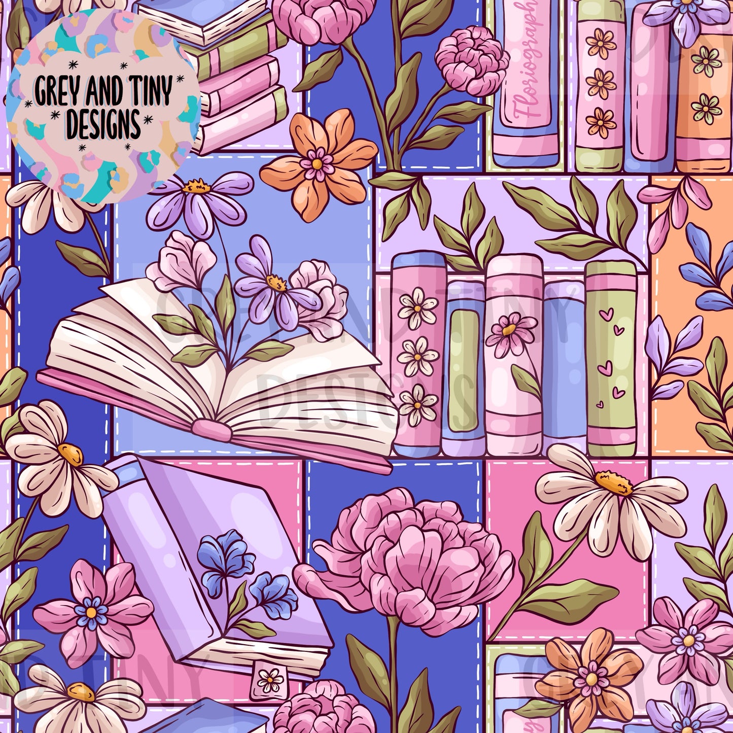 Floral book patchwork LIMITED