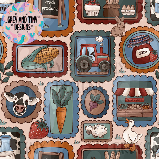 Farmers market stamps