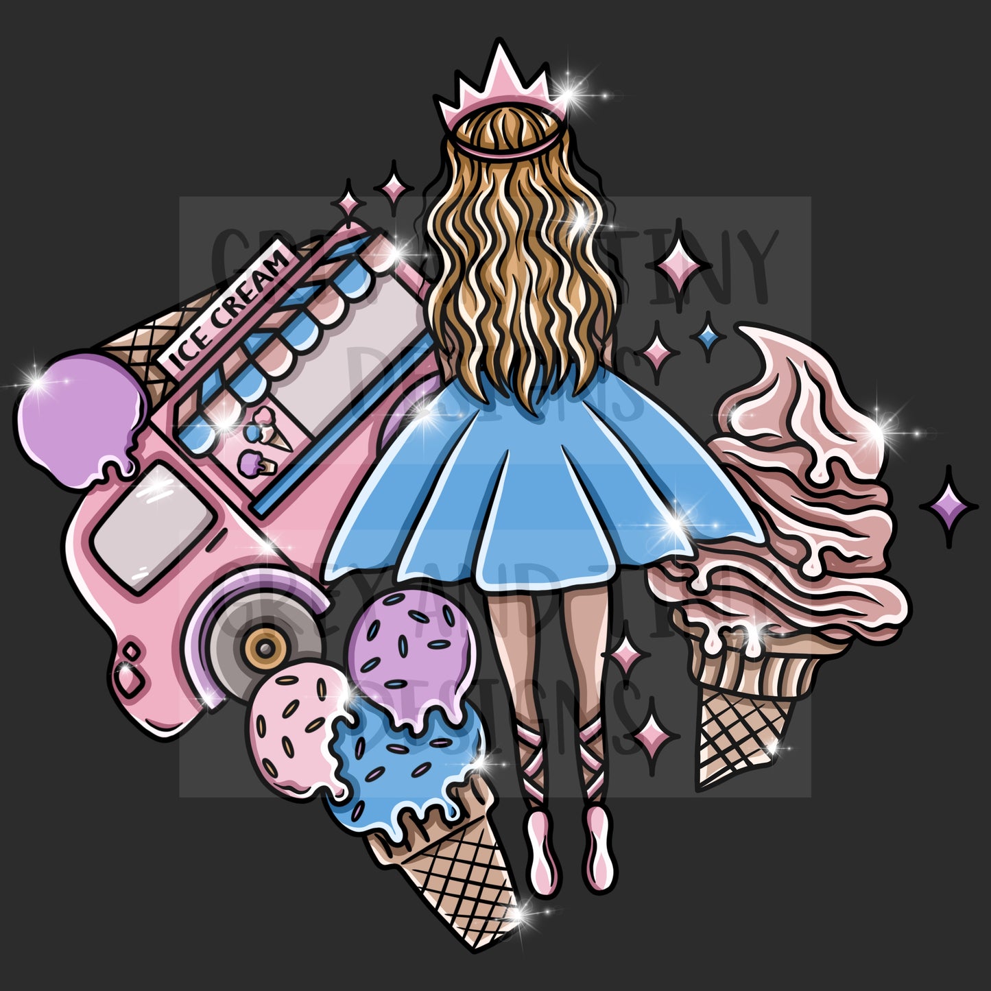 Ice cream princess PNG