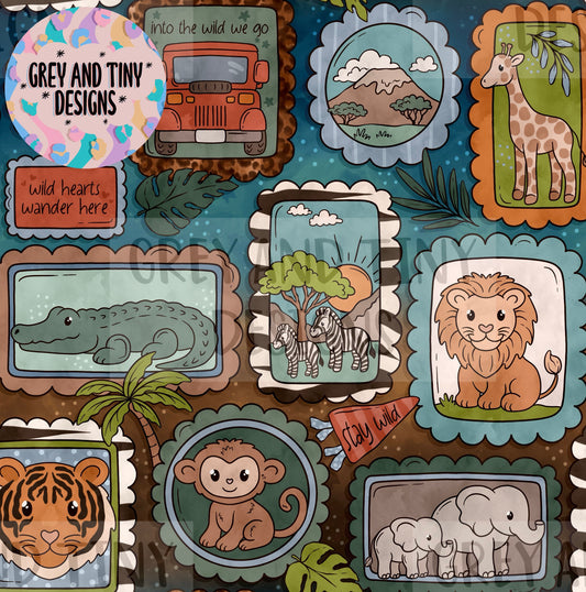 Safari stamps - exclusive