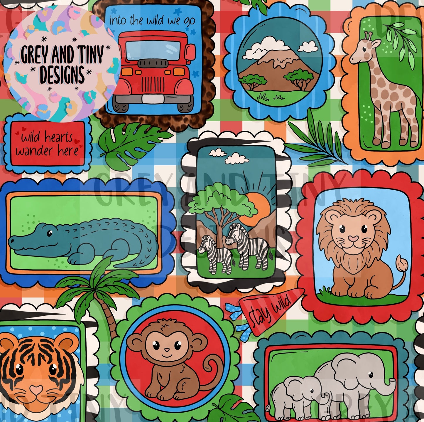 Safari stamps - exclusive