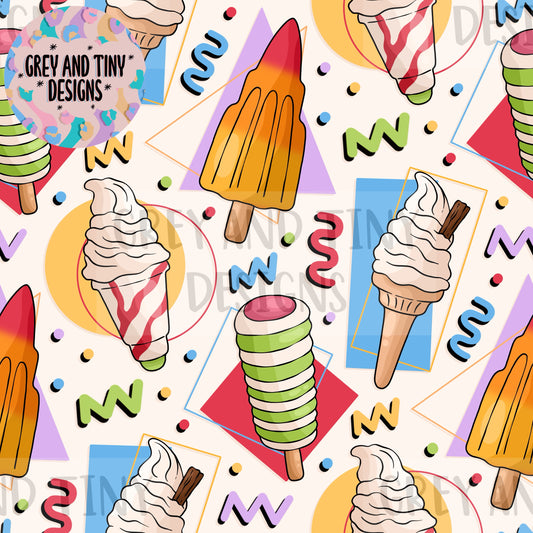 Retro ice creams