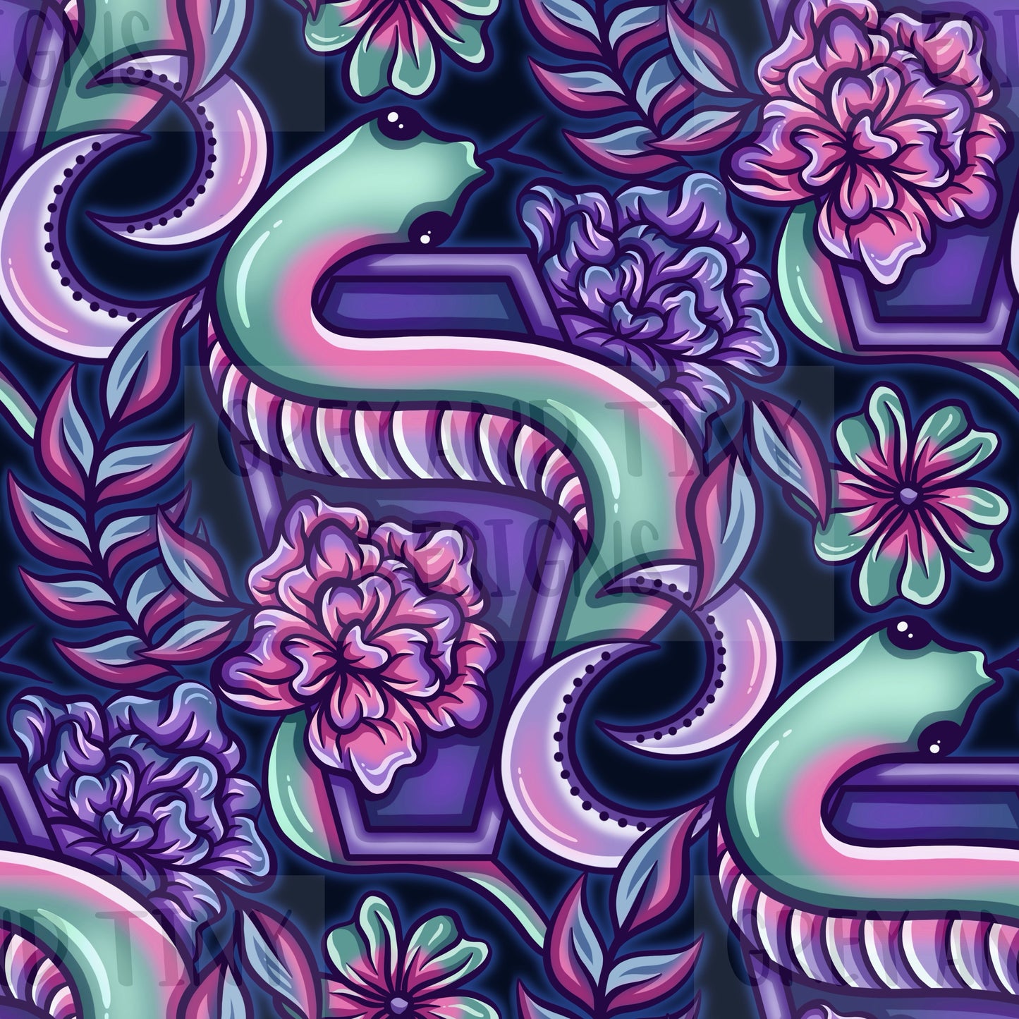 Snake floral