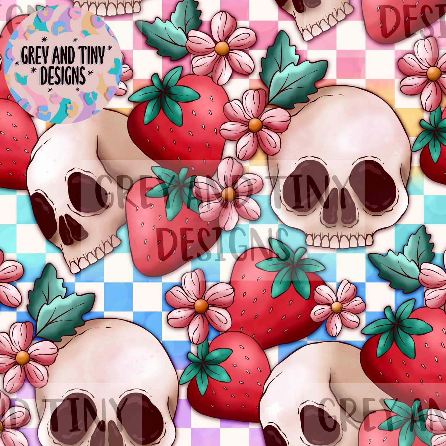 Skulls and Strawbs - exclusive colourway