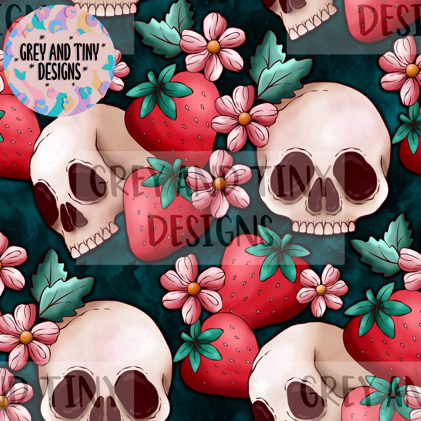 Skulls and Strawbs - exclusive colourway