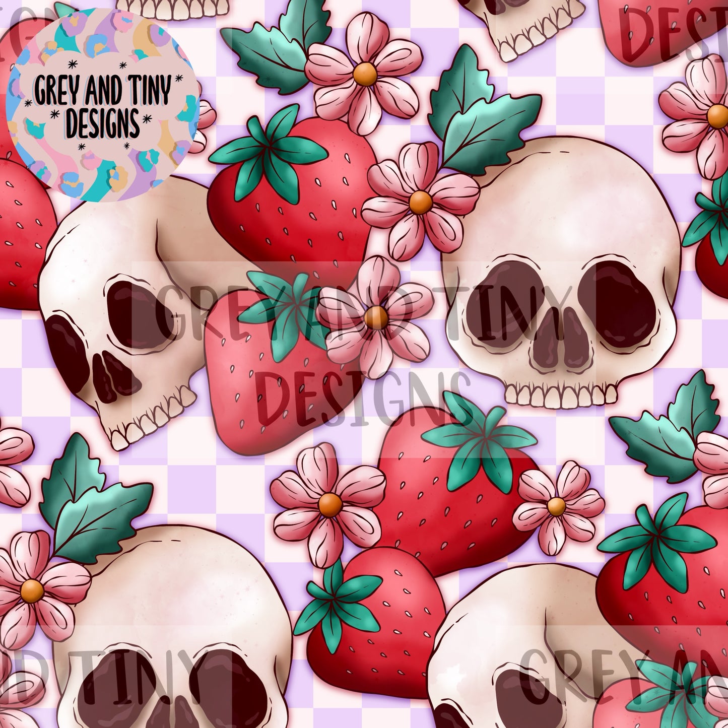 Skulls and Strawbs - exclusive colourway