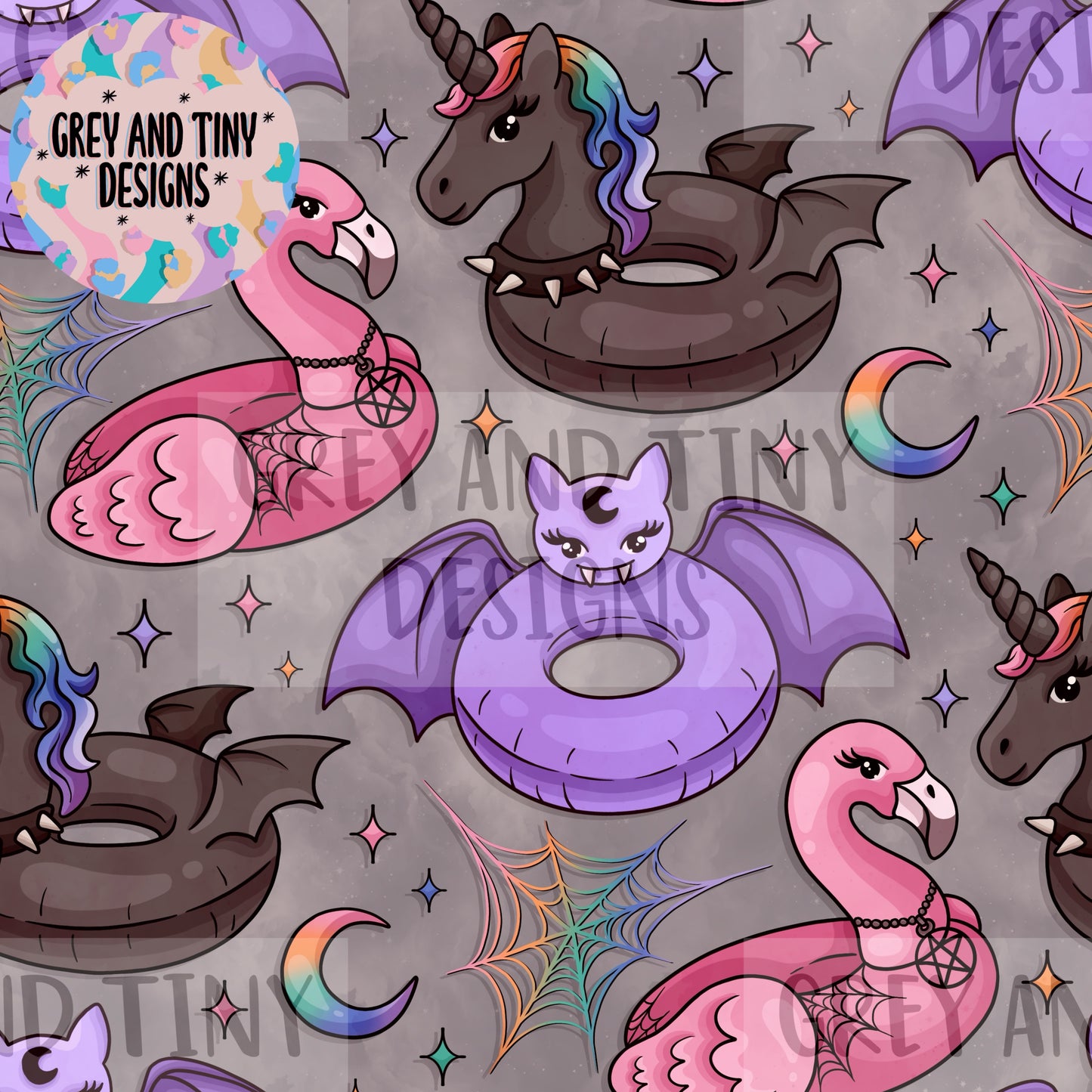 Goth pool floats