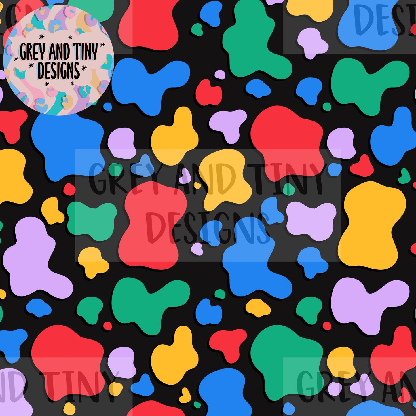 Rainbow cow print