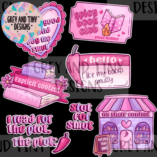 Smut slut books png sheet