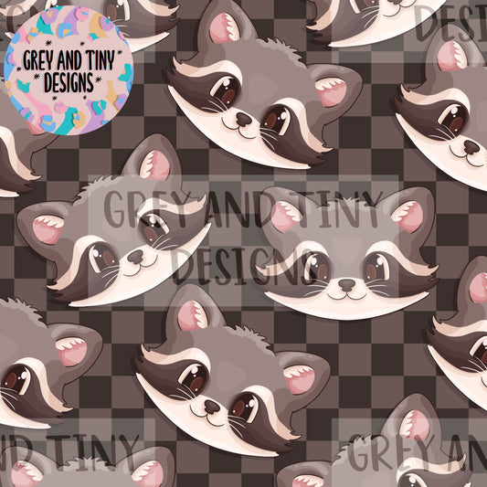 Racoon faces