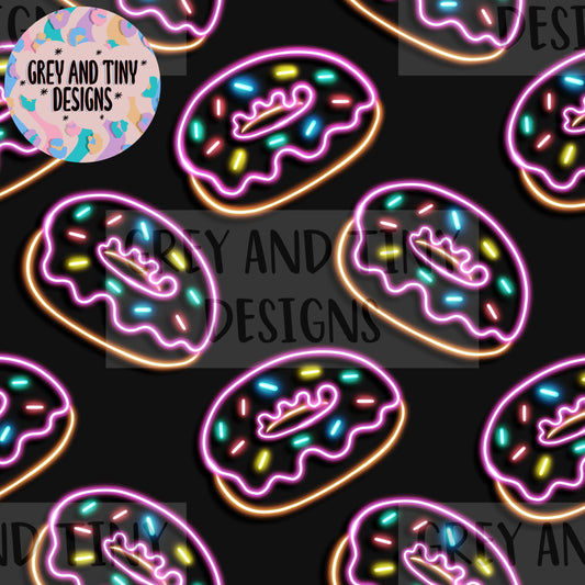 Neon donuts