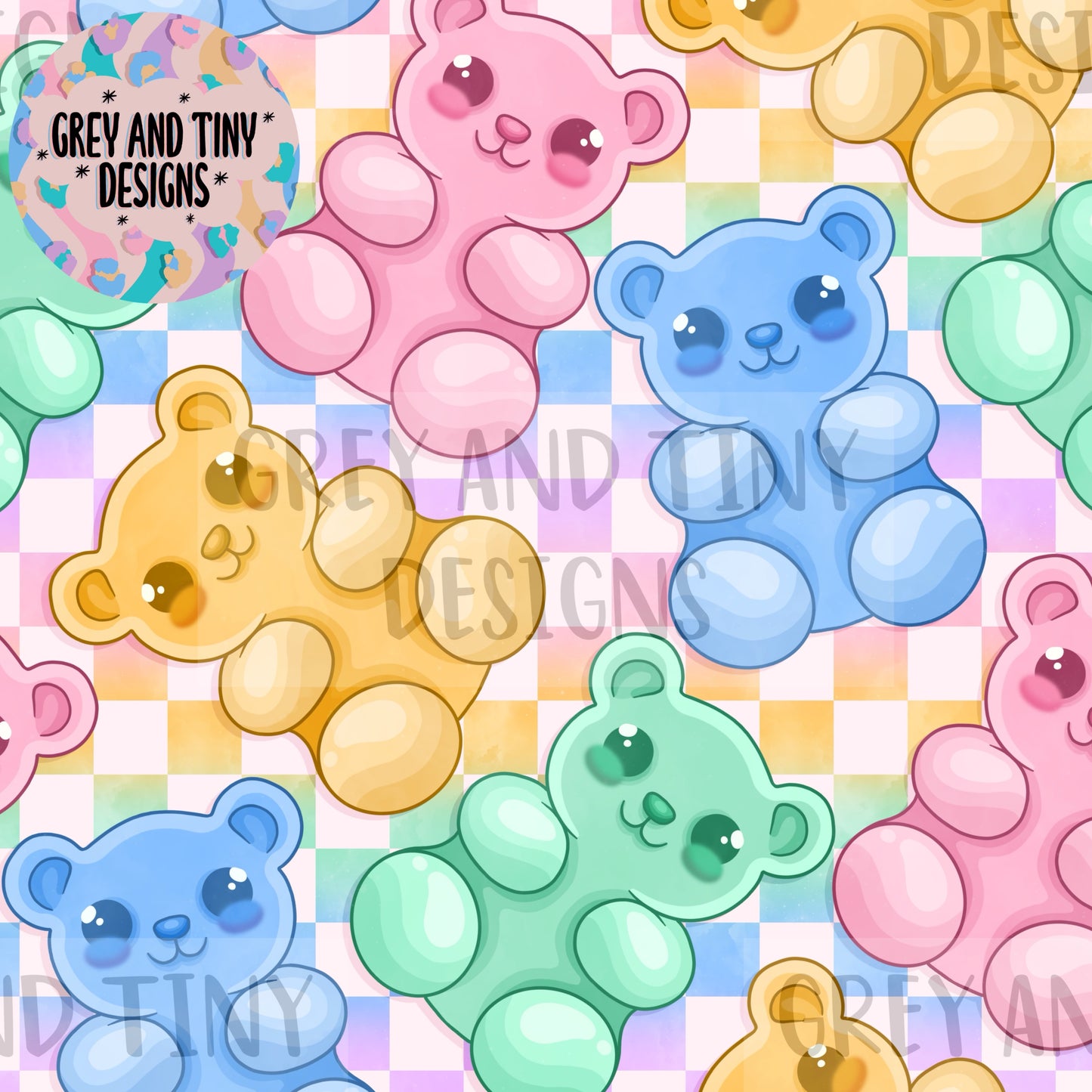 Gummy bears & pngs (4 colourways)