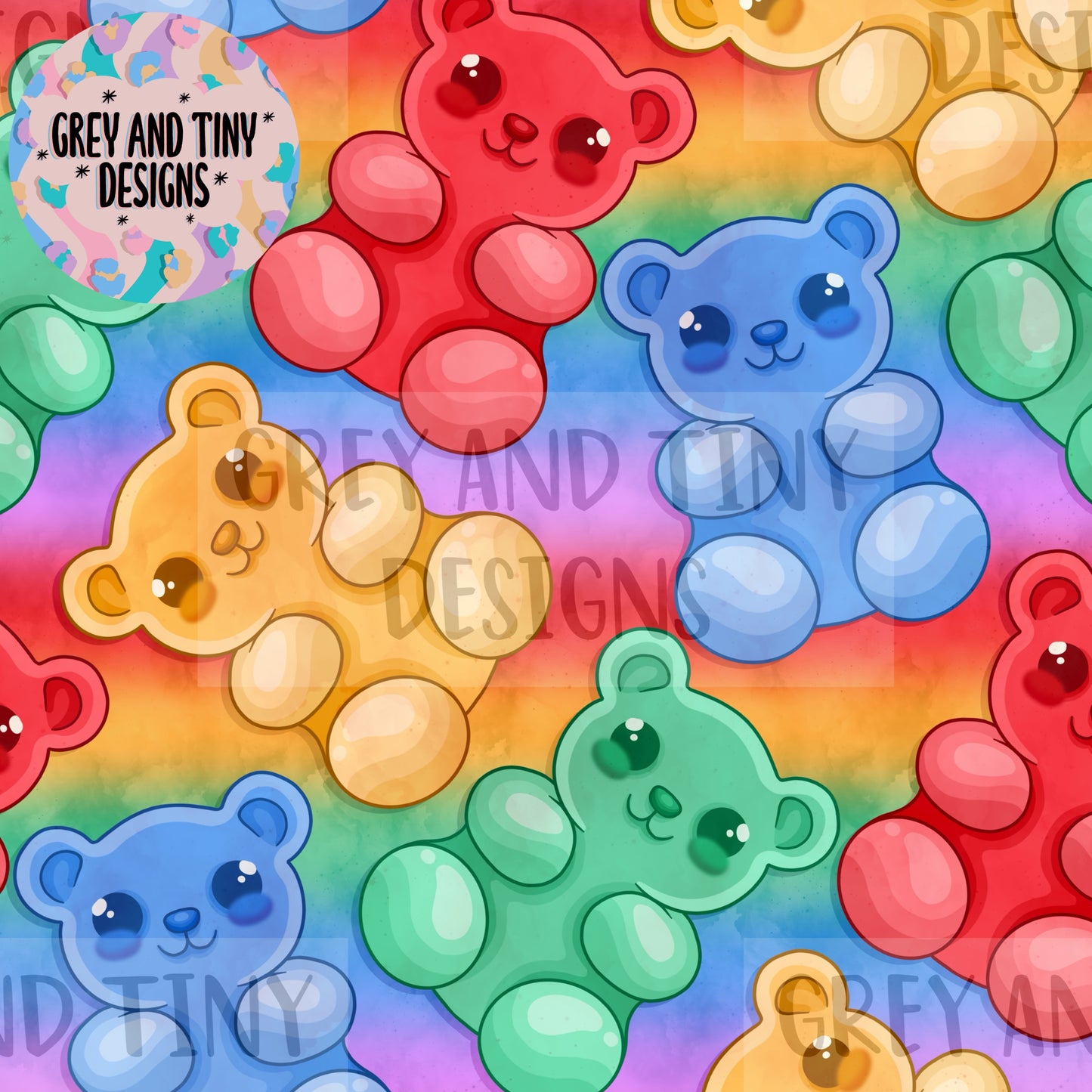 Gummy bears & pngs (4 colourways)