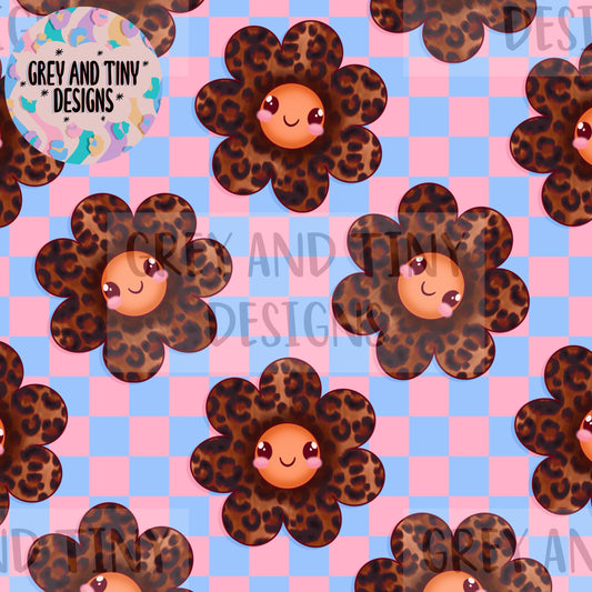 Kawaii leopard flowers