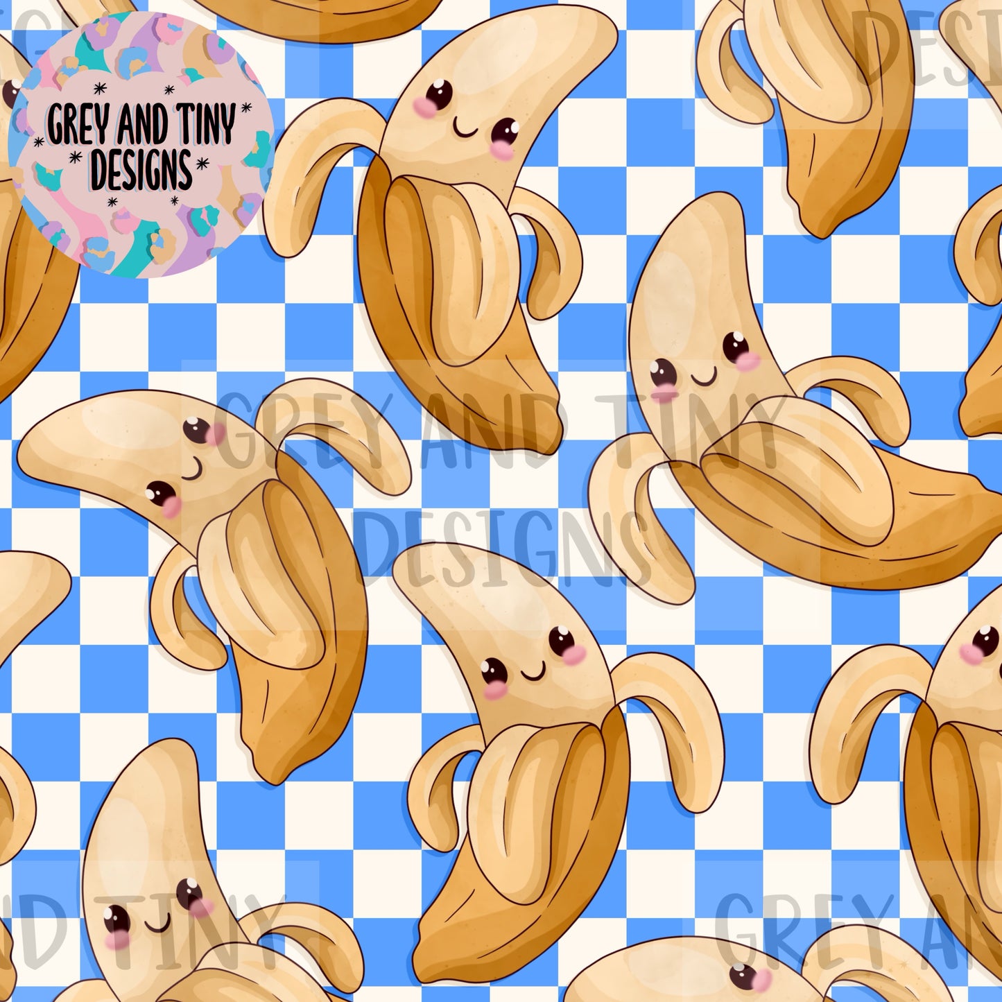 Kawaii bananas & PNG (4 colourways)