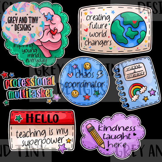 Teacher patches png sheet