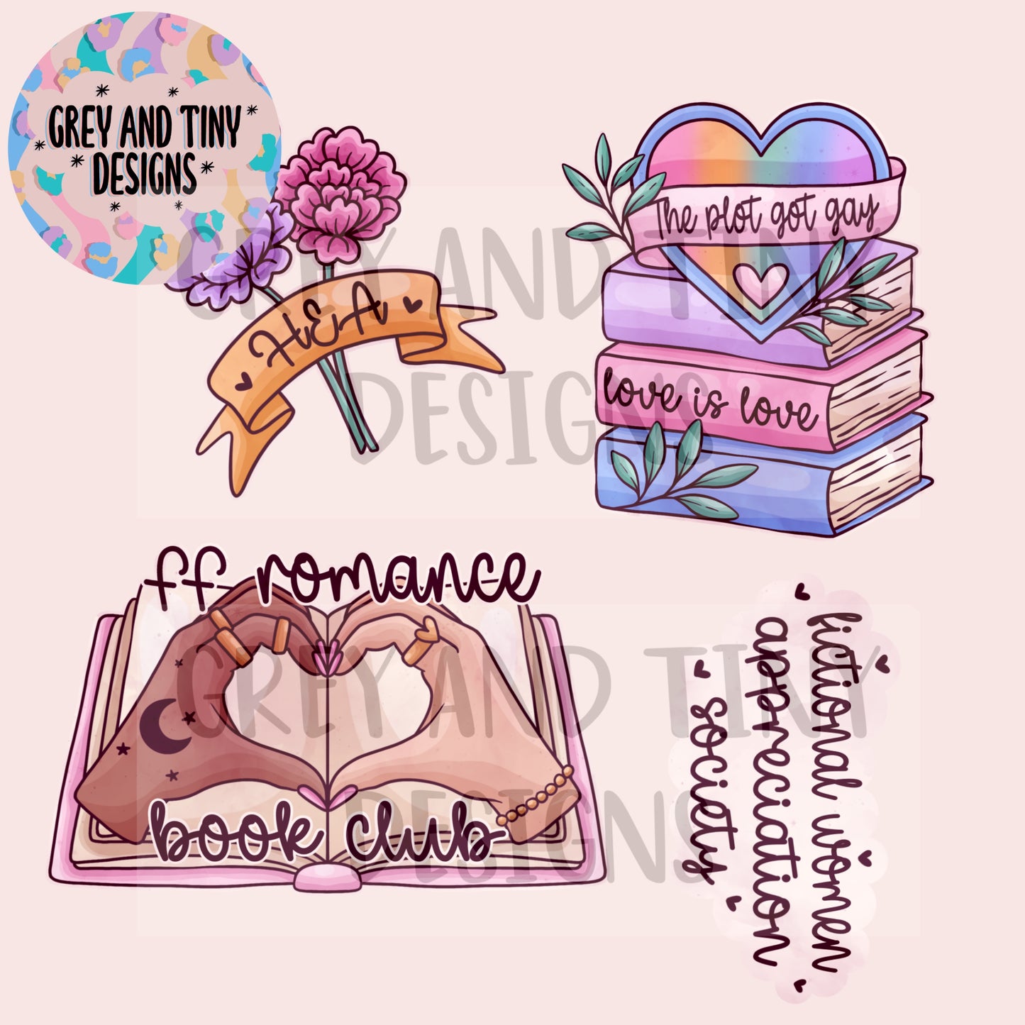 FF romance book PNG sheet