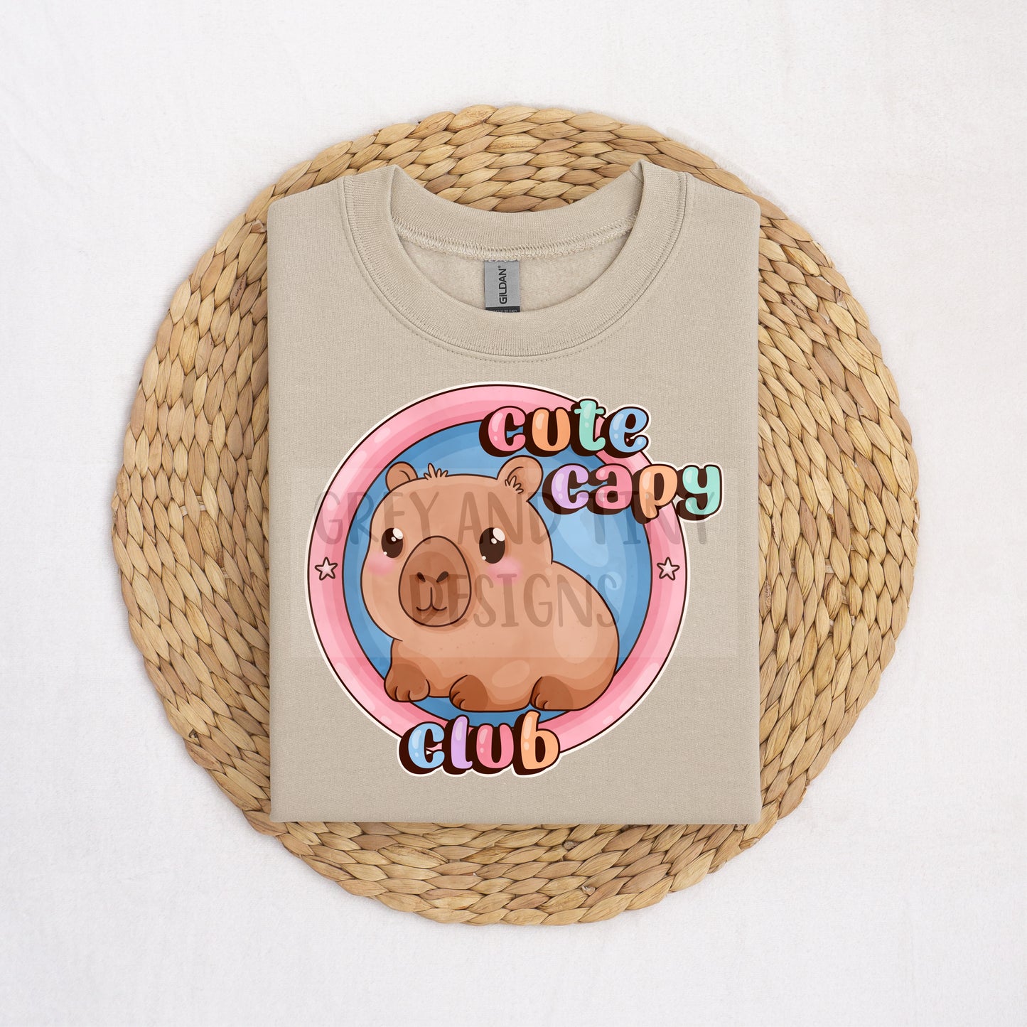Cute capy club PNG