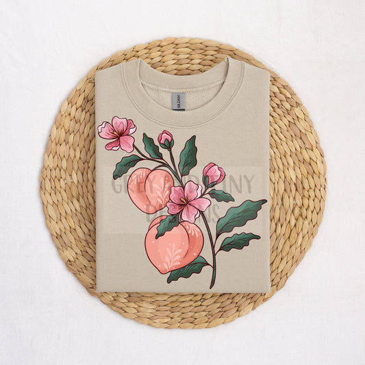 Peach floral PNG
