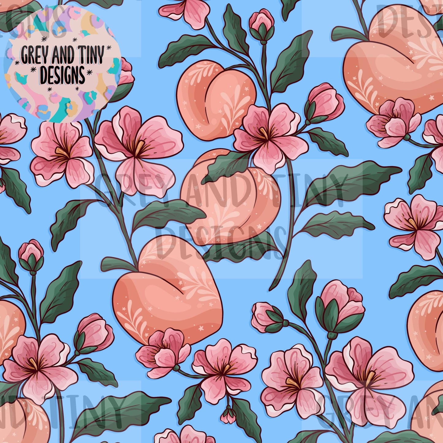 Peach floral