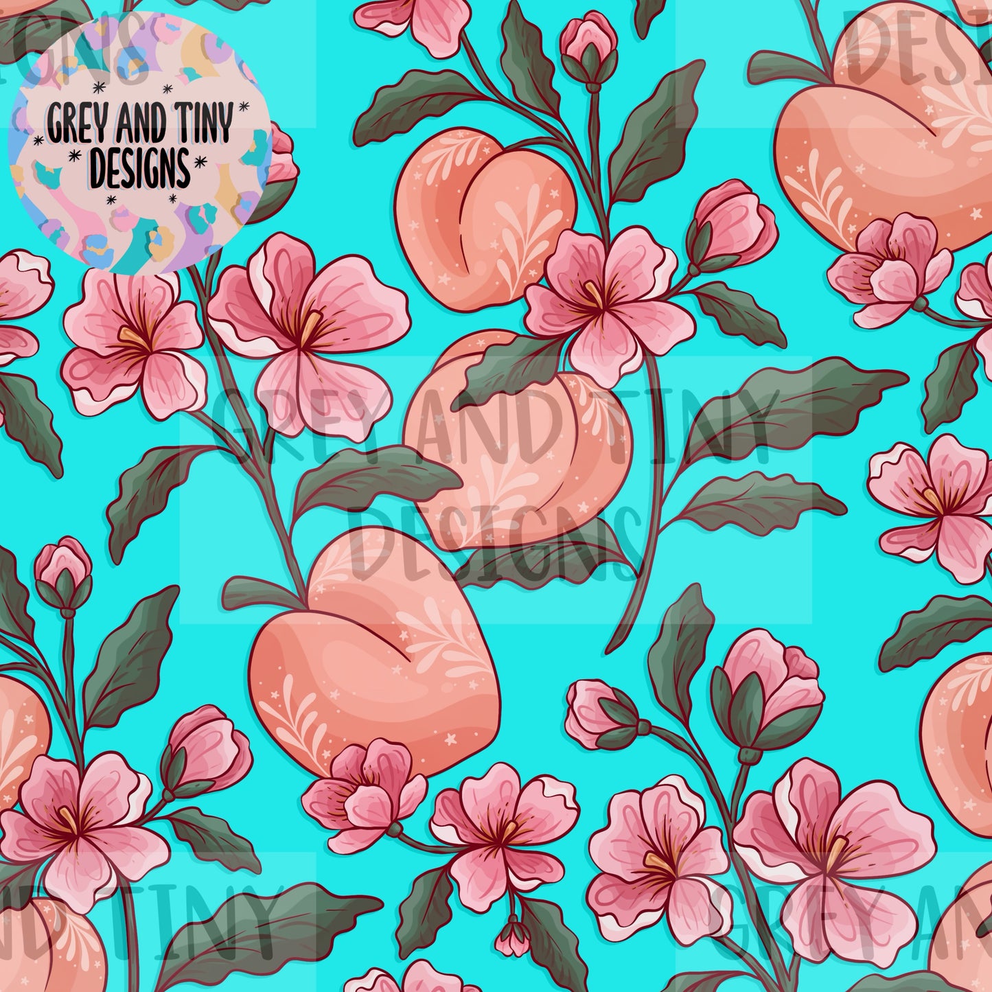 Peach floral