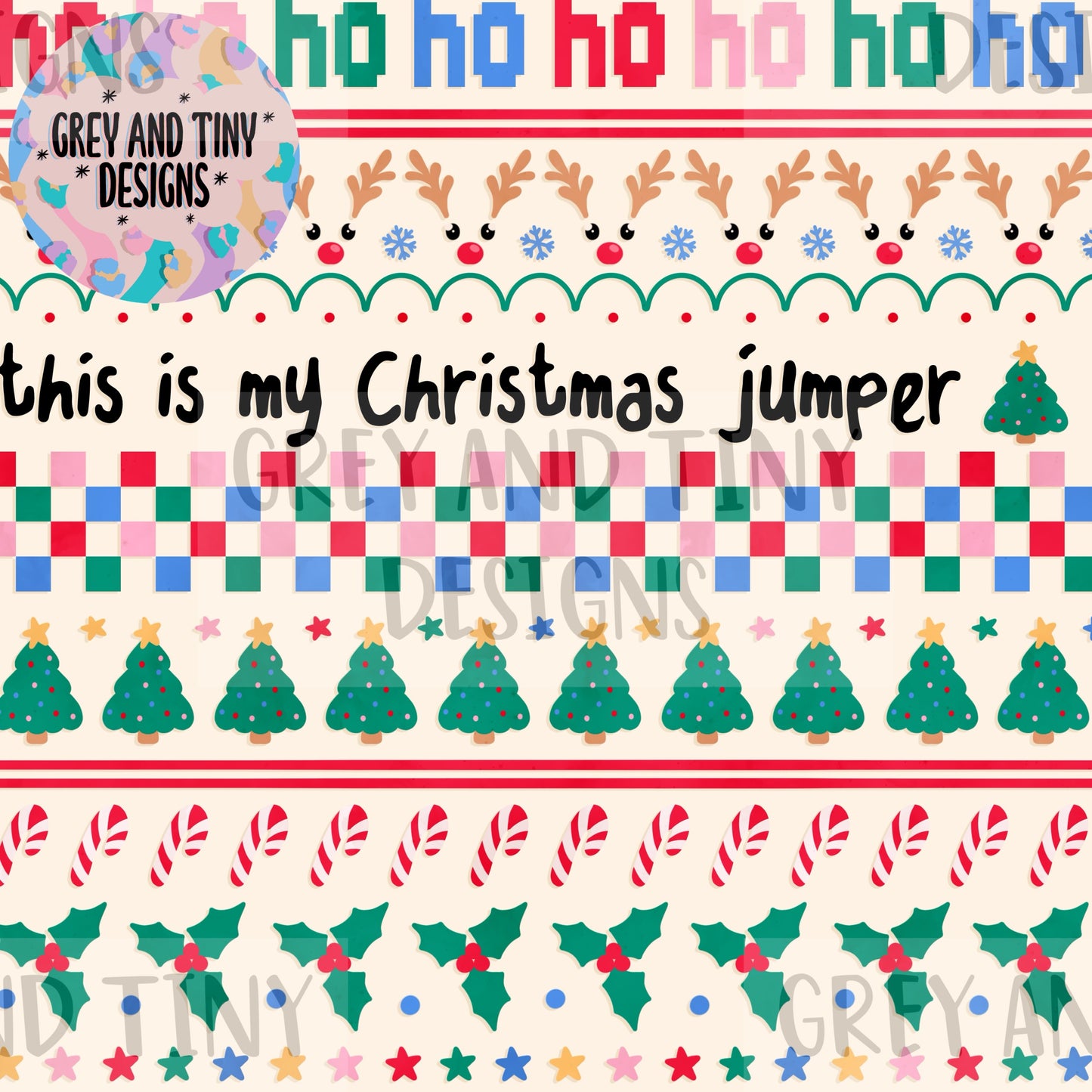 Christmas jumper stripes