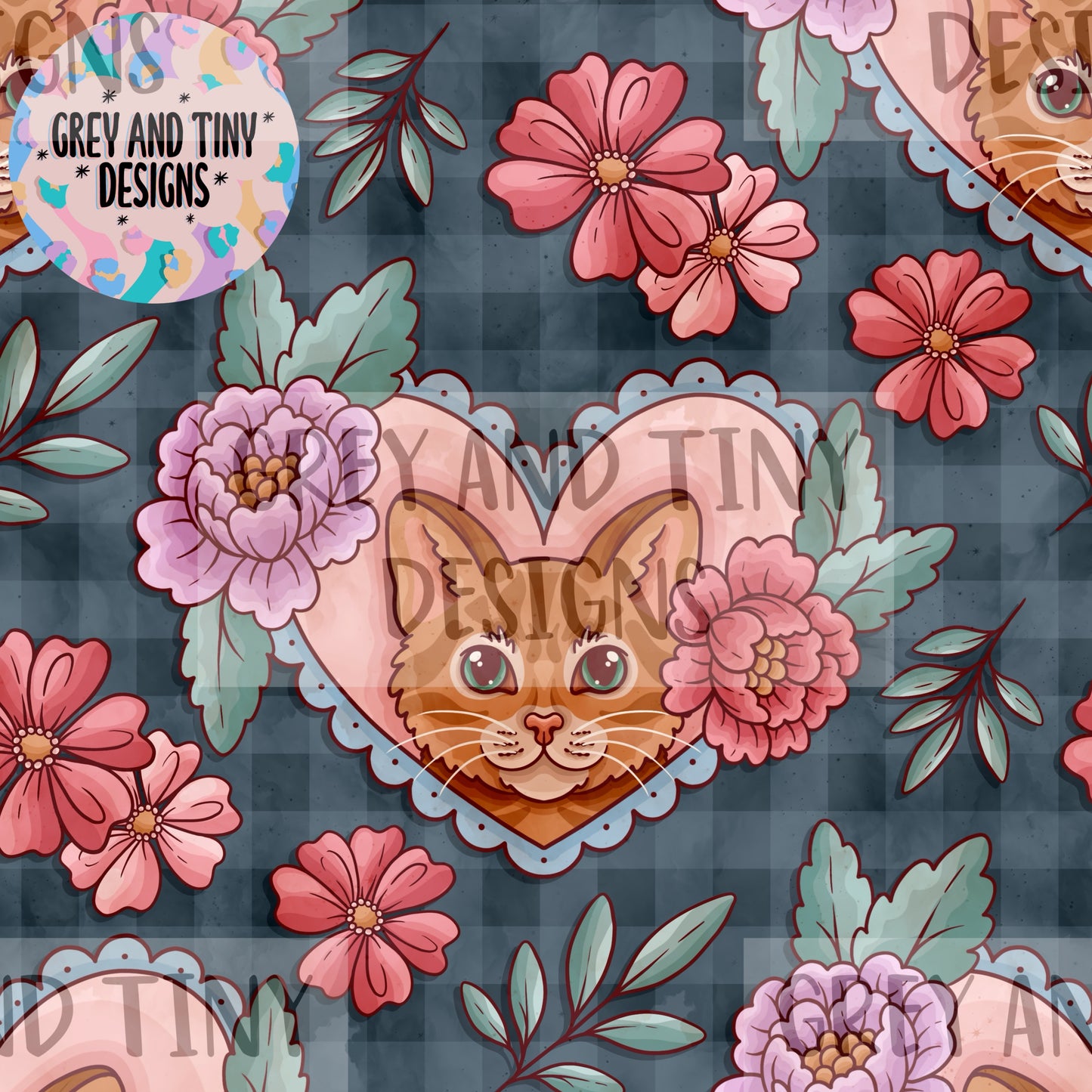 Floral kitty