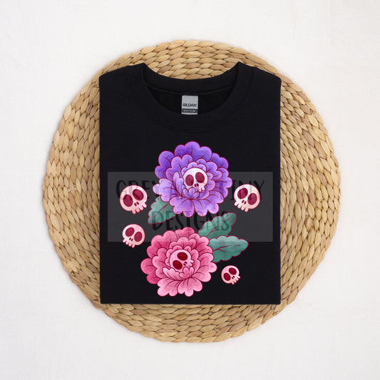 Spooky floral PNG