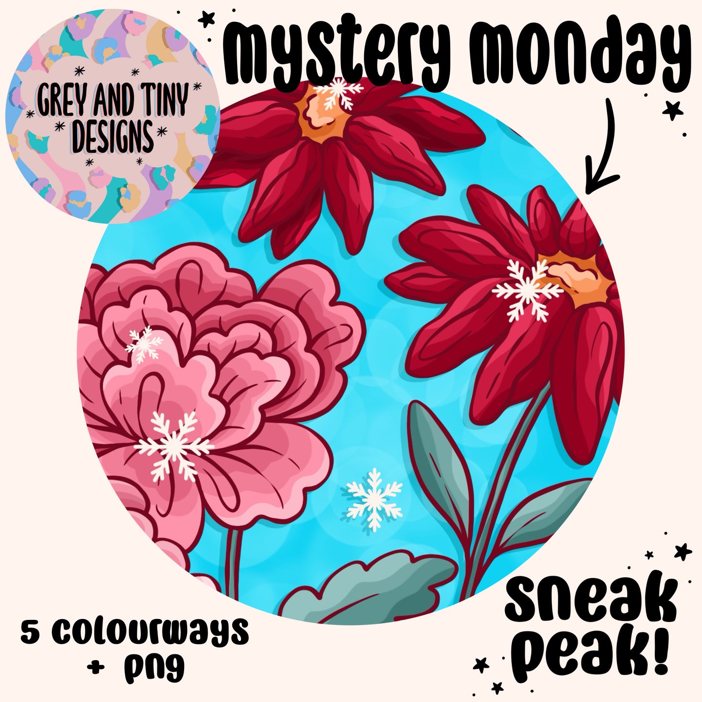 Snowflake florals bundle
