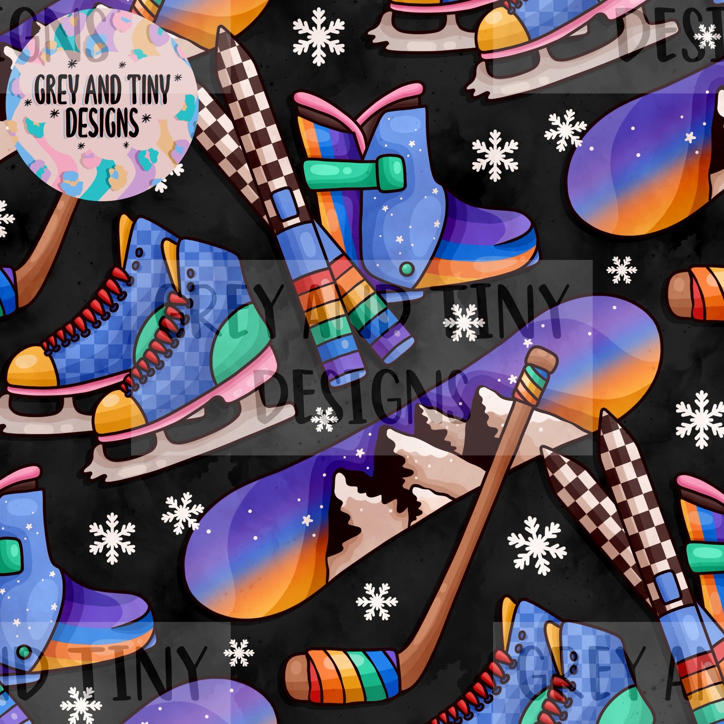 Retro winter sports