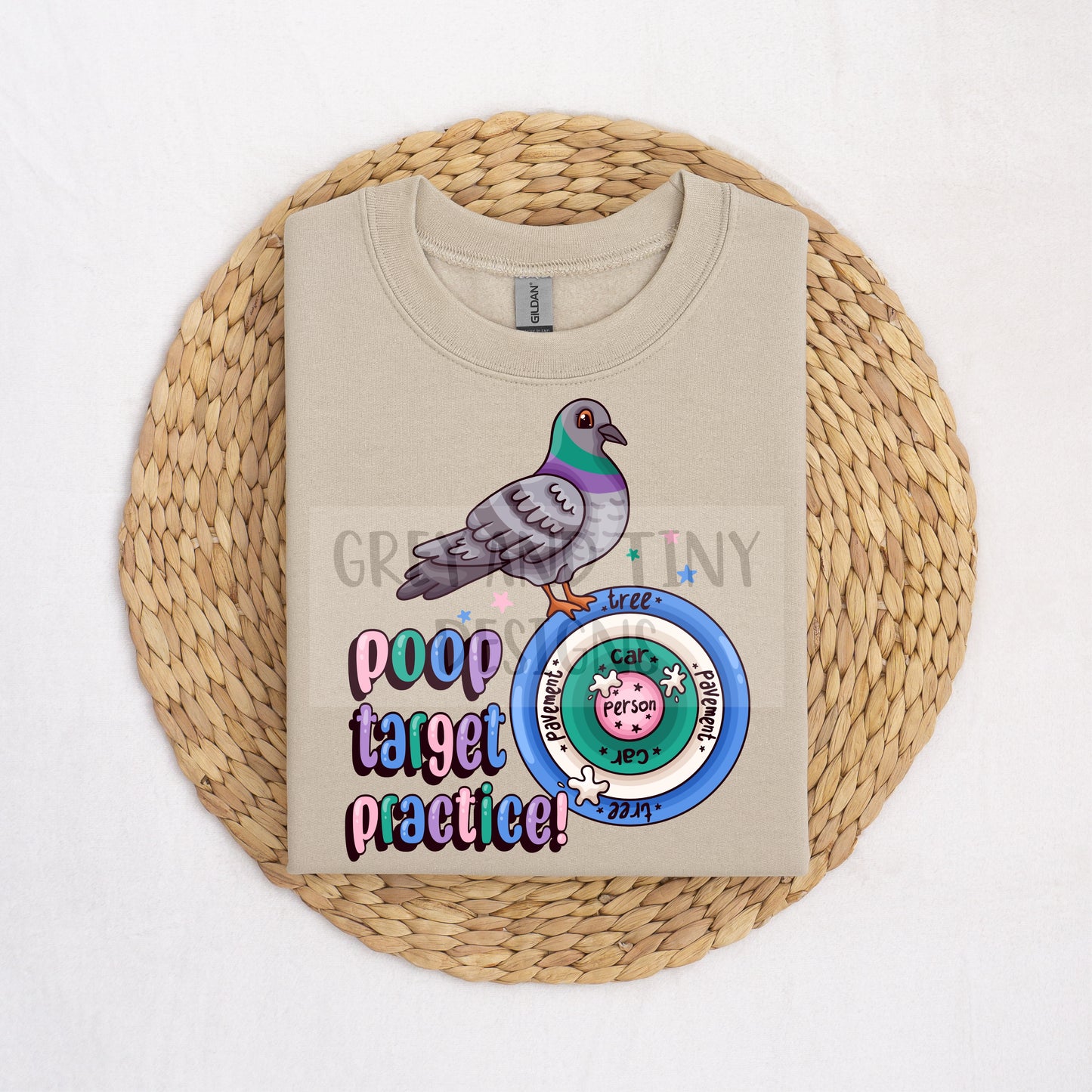 Poop target pigeon PNG