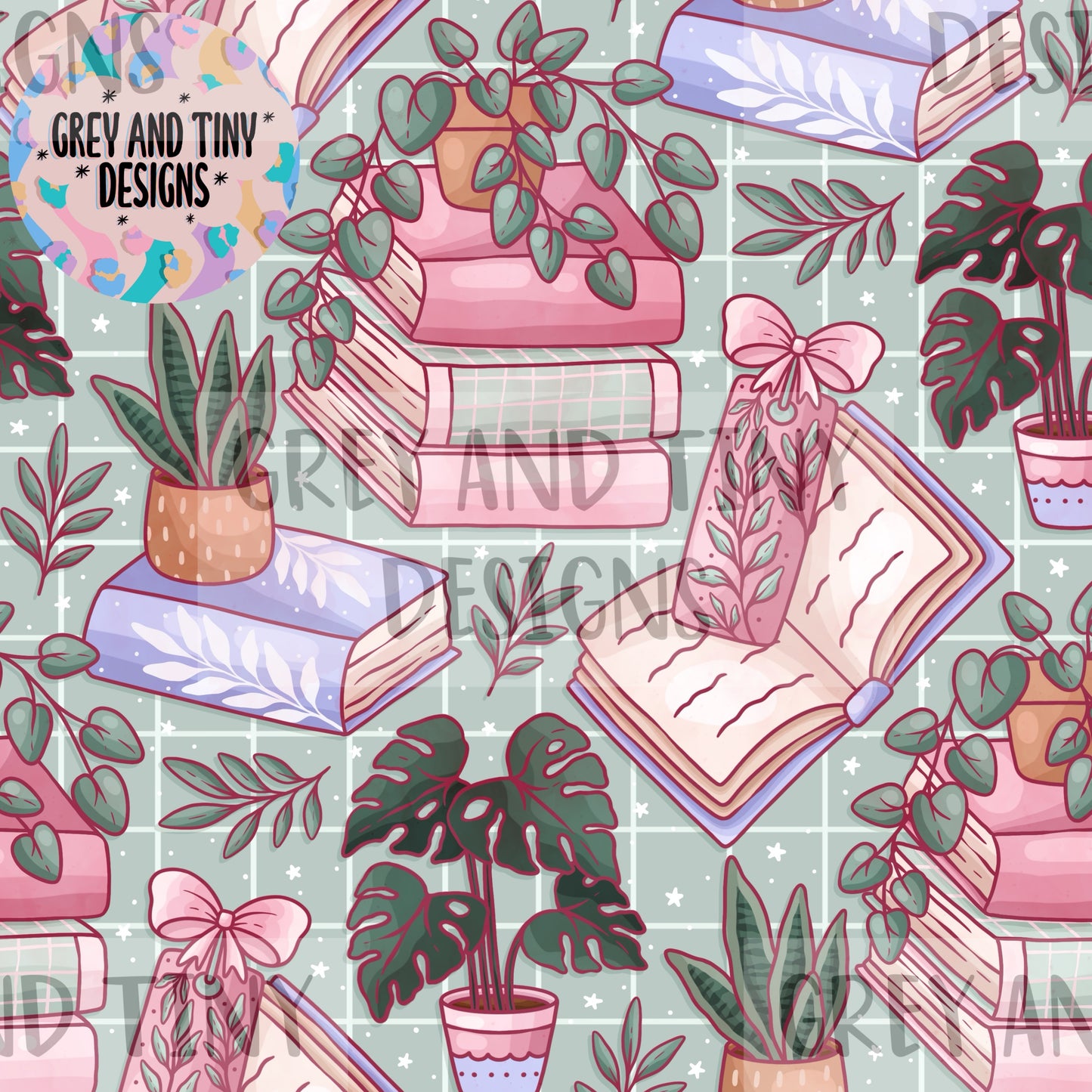 Books and houseplants