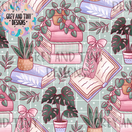 Books and houseplants