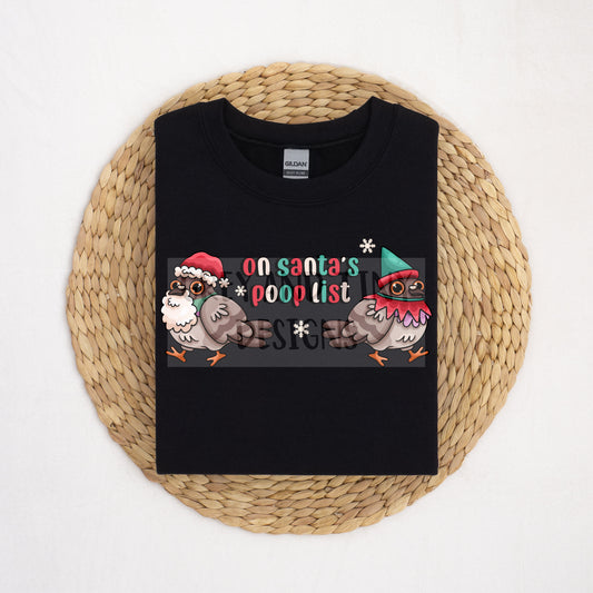 Santas list pigeon PNG - bundle